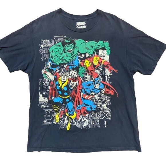 Marvel Comics Original Design Ditko Lee Characters Hulk Thor Iron Man Size XL - Picture 1 of 7